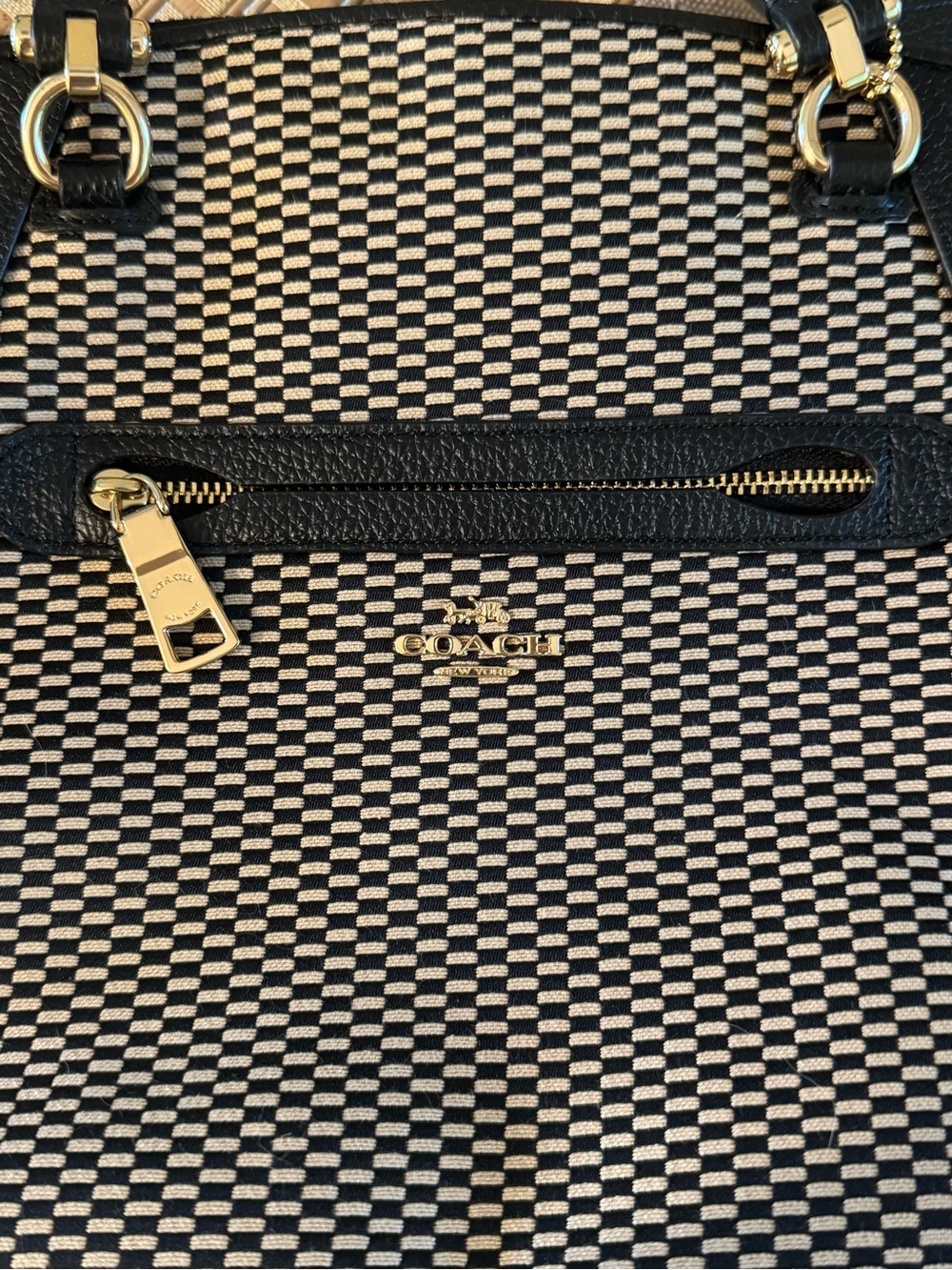 Coach Prairie Satchel in Legacy Jacquard And Black Leather C1881-29848. - Picture 13 of 16